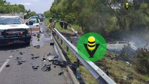 Mujer muere calcinada en la autopista Totomoxtle - Cardel