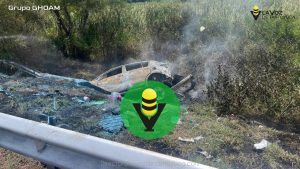 Mujer muere calcinada en la autopista Totomoxtle - Cardel