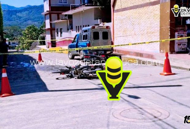 Choque de motos deja dos lesionados en Benito Juárez