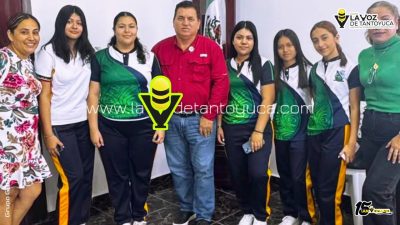 Alcalde de Tempoal apoya a jóvenes de la Secundaria Benito Juárez