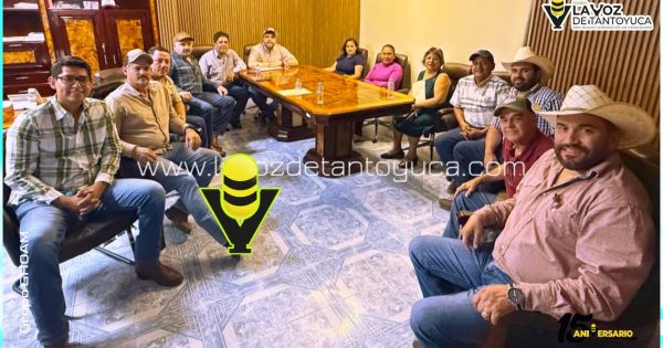 Alcalde Roberto San Román fortalece lazos con ganaderos de Tantoyuca