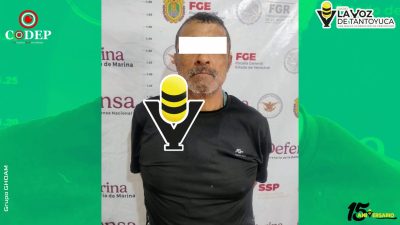 Capturan a “El Caníbal”, presunto jefe de plaza, en pleno centro de Álamo