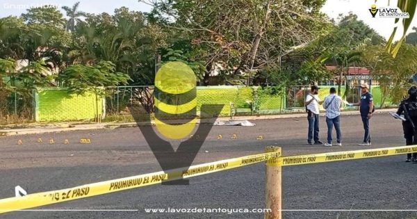 Asesinan a un masculino en el estacionamiento de la escuela Manuel C. Tello