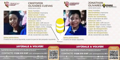 Desaparecen dos hermanitos en Álamo