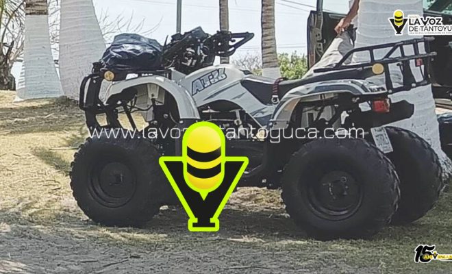 Amantes de lo ajeno se roban una cuatrimoto en Papantla