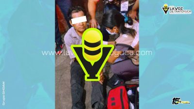 Auxilian a hombre tras caer de su propia altura