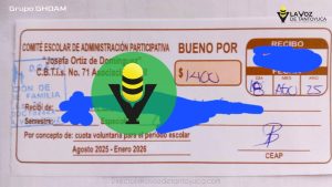 Padres de familia exhiben al Comité Escolar del CBTis; exigen cuota de 1400 pesos 
