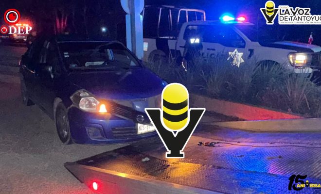 SSPH asegura vehículo abandonado en las Tres Huastecas