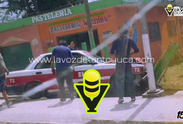 Taxista resulta ileso tras chocar contra un cerco, en Tempoal