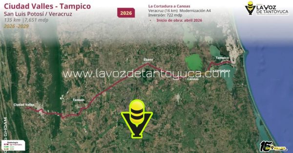 Anuncia Claudia Sheinbaum la rehabilitación de la carretera Tampico - Valles