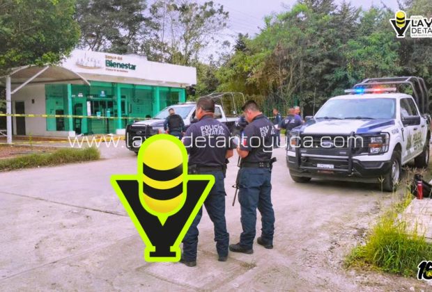 Intentan robar cajero del Banco del Bienestar en Huejutla