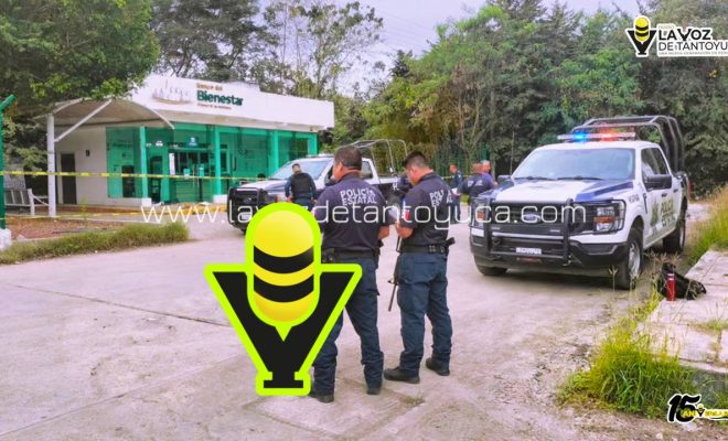 Intentan robar cajero del Banco del Bienestar en Huejutla