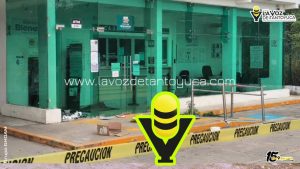 Intentan robar cajero del Banco del Bienestar en Huejutla 