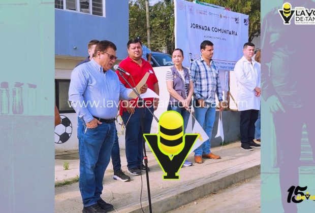 Encabeza alcalde Martín Meraz jornada “Acciones de Patio Limpio” para prevenir el dengue en Tempoal