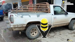 Choque entre camionetas deja solo daños materiales en la colonia Reforma