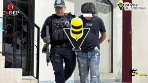 Detienen a joven por alterar el orden público en el parque Constitución
