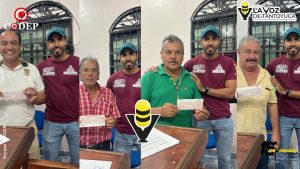 Entregan premios a los ganadores de la Liga Municipal de Fútbol Categoría Diamante
