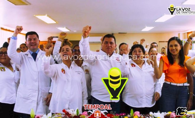 Realizan primera reunión informativa 2026 con trabajadores de la Salud en Tempoal