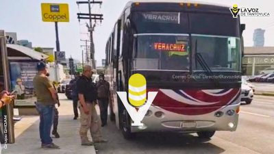 Muere pasajero al interior de un autobús en Boca del Río