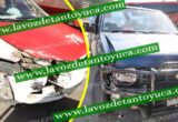 Taxista provoca percance sobre la Avenida Platón Sánchez