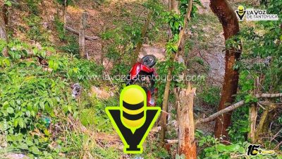 Hallan motoneta presuntamente abandonada cerca de capilla en Chalma