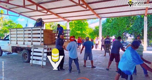 Entrega Gobierno Municipal apoyo alimentario en Aguacate Lanjá