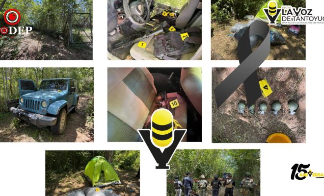 Cateo en Tempoal deja más de 59 mil dosis aseguradas, armas de fuego y granadas