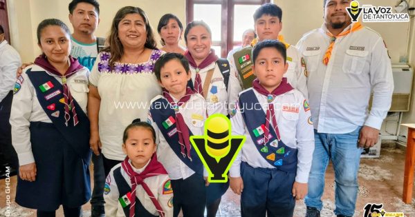 Alcaldesa de Chicontepec brinda apoyo a Club Infantil para Campamento en Puebla