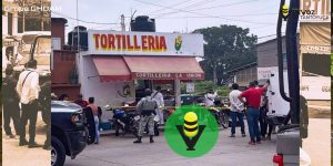 Ataque armado en tortillería deja 2 muertos en Tuxpan