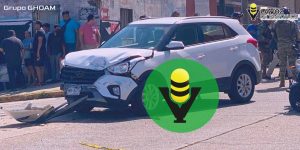 Chocan y vuelcan imprudentes policías estatales