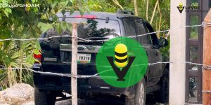 Vuelca camioneta en la Congregación Aquiche 
