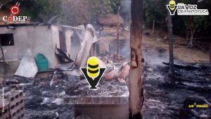 Familia pierde su vivienda tras incendio durante la madrugada en Platón Sánchez