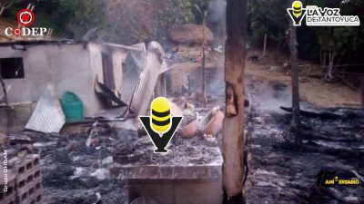 Familia pierde su vivienda tras incendio durante la madrugada en Platón Sánchez