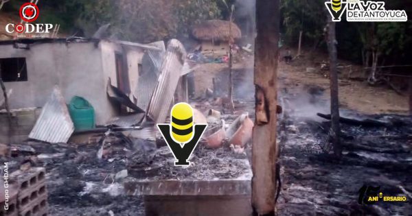 Familia pierde su vivienda tras incendio durante la madrugada en Platón Sánchez