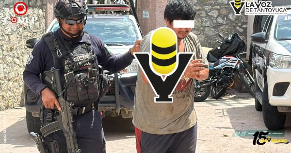 Detienen a sujeto por alterar el orden público en Mezquite