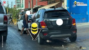 Choque por alcance deja solo daños materiales en Tantoyuca