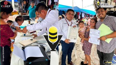Con el apto del Gobierno Municipal, Registro Civil acerca sus servicios a Tlacolula con el programa “Registro Civil en tu Comunidad”