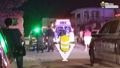 Accidente de motocicletas en Pánuco deja un joven lesionado