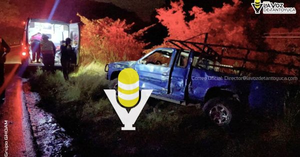 Tráiler embiste camioneta en la Valles - Tampico; una mujer resultó lesionada