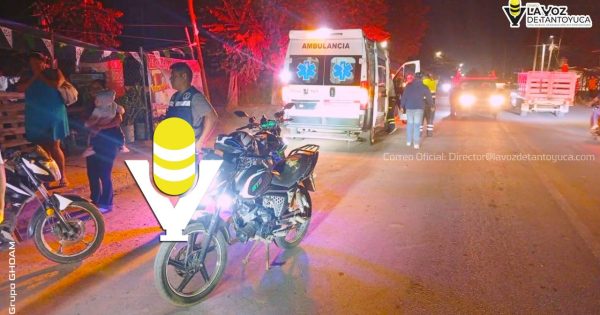 Taxista ebrio atropella a mujer en Pánuco