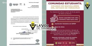 Suspenden cobros escolares en Veracruz 