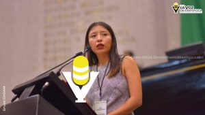 Primera joven de Ixcatepec destaca en el XX Parlamento Juvenil 2025