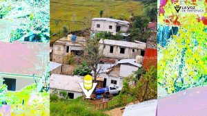 Camioneta derrapa y termina en el patio de una casa 