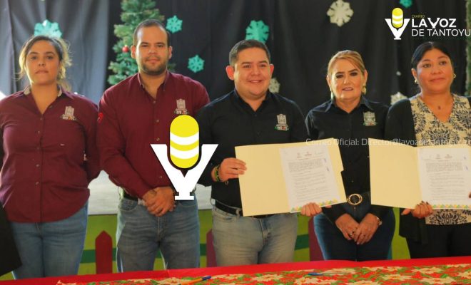 Firman acuerdo de comodato para uso de comedor comunitario como cocina escolar en Chontla