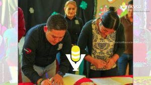 Firman acuerdo de comodato para uso de comedor comunitario como cocina escolar en Chontla