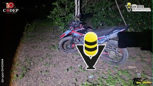 Aseguran motocicleta localizada dentro de una propiedad privada en Tantoyuca 