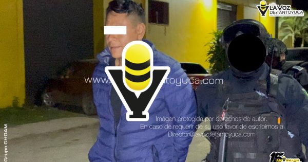 Detienen a sujeto por presunta violencia familiar en Tantoyuca