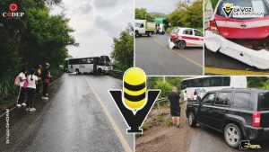 Carambola vehicular en la Tuxpan - Tampico deja cuantiosos daños materiales y una persona lesionada 