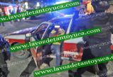 Tras accidente, Policía del Estado detiene a taxista