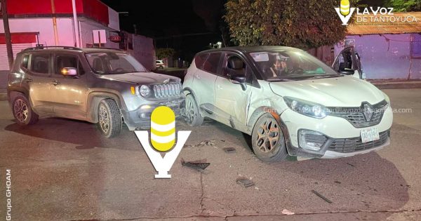 Accidente automovilístico en Pánuco deja una mujer lesionada